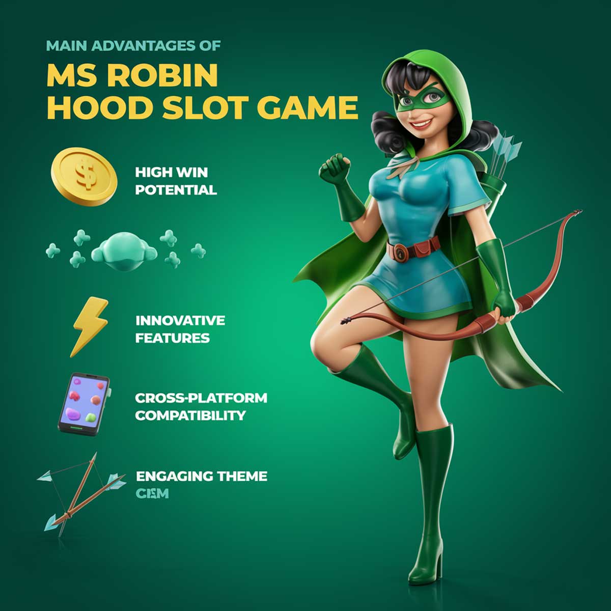 Ms Robin Hood slot machine game